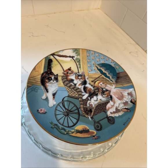 Country Kitties Stroller Derby By Gre Gerardi The Hamilton Collection Plate - Picture 1 of 16